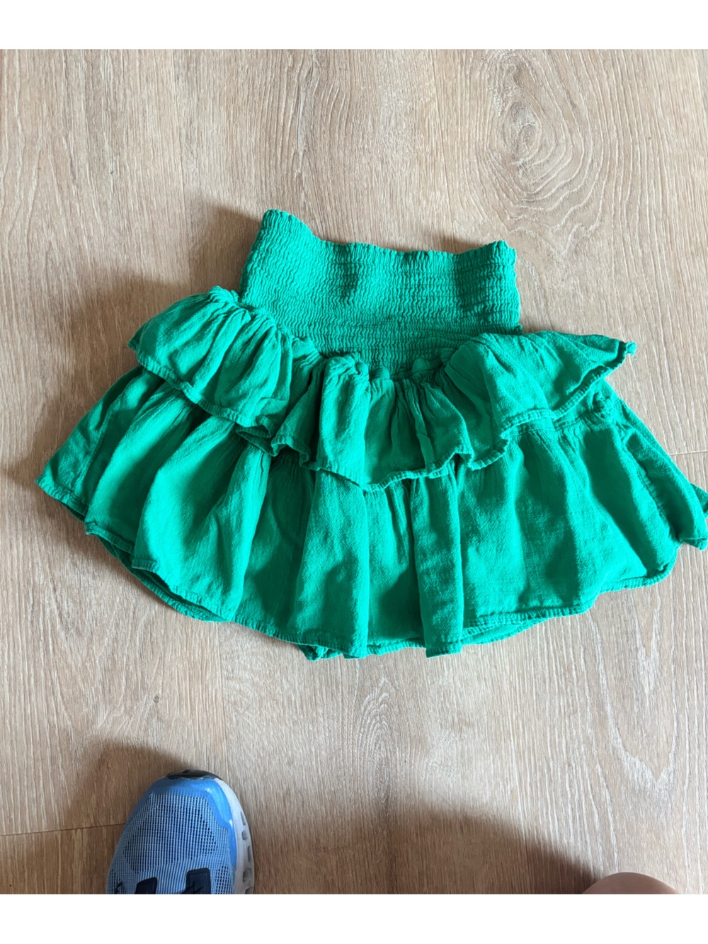 Altar'd State Emerald Green Ruffle Skort